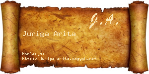 Juriga Arita névjegykártya